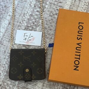 Louis Vuitton Black and Gold Monogram Crossbody Bag